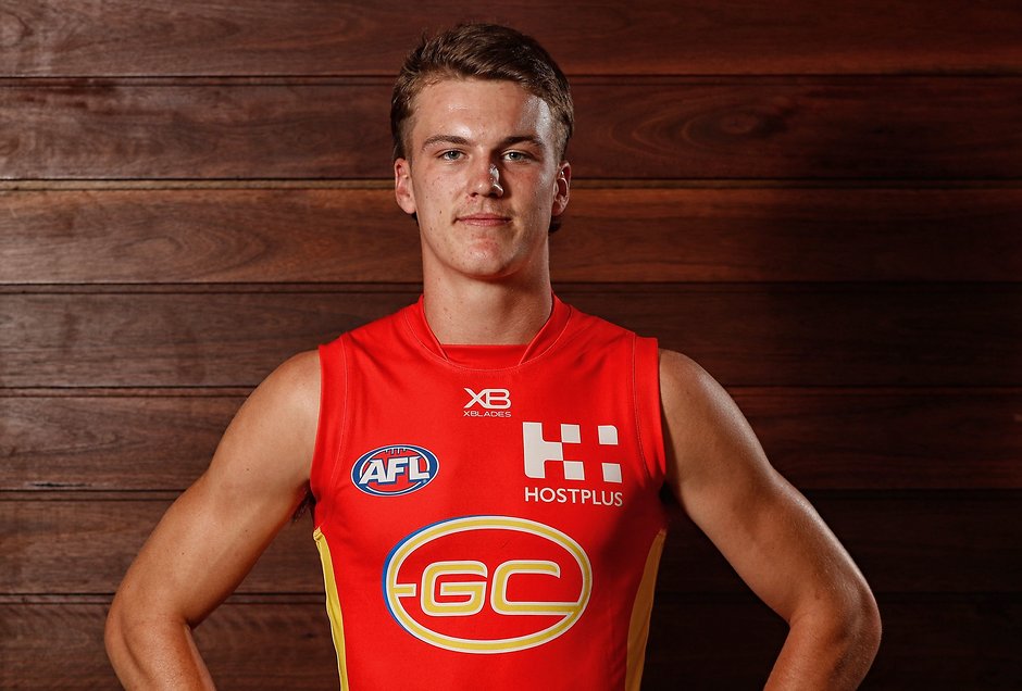 AFL 2019 Portraits - Gold Coast Suns - Charlie Ballard